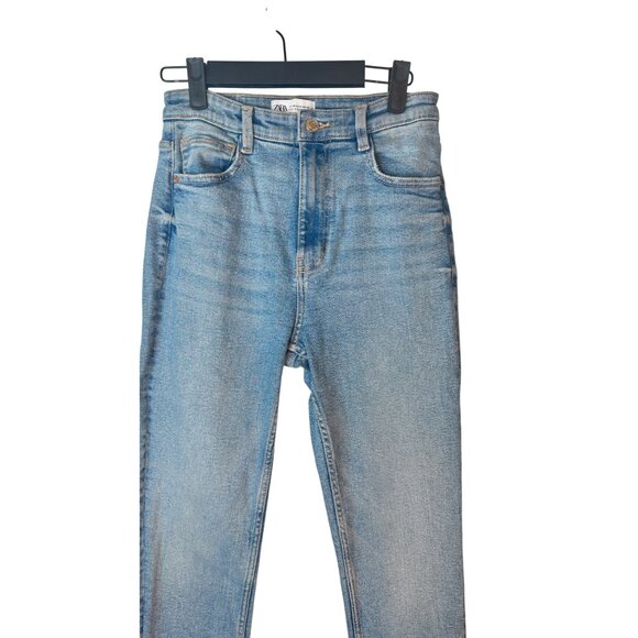 2/$30 ZARA Size 4 Blue Denim Jeans - Picture 7 of 14